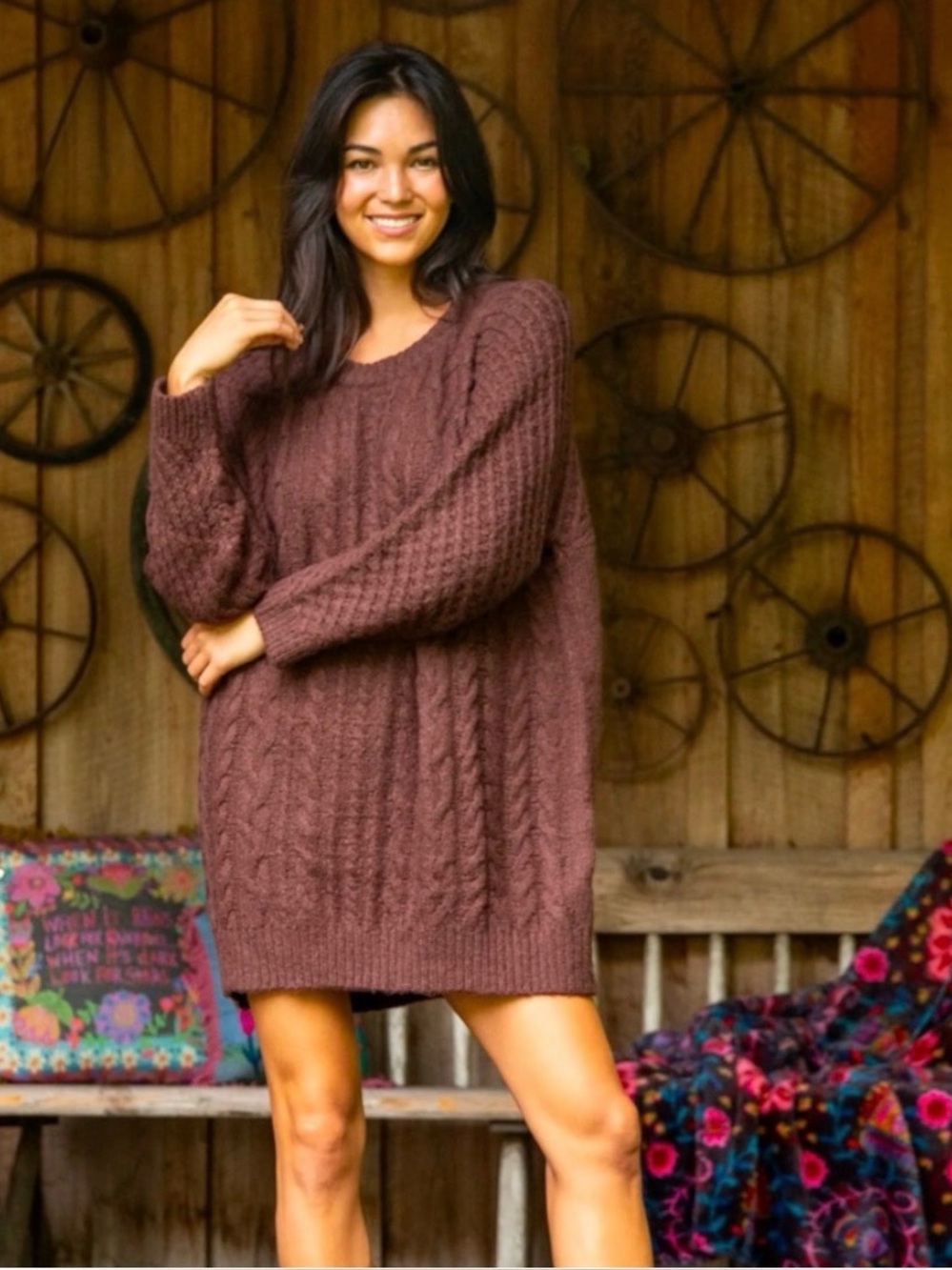 Natural Life NWT Cable Knit Oversized Sweater/ Dress